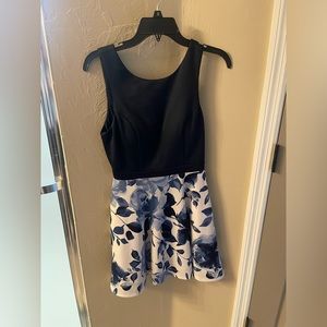 Dillard’s Navy Floral Formal Dress